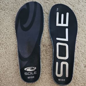 SOLE Wide Thick Performance Insoles, Lightly Used, Size 9m/11w